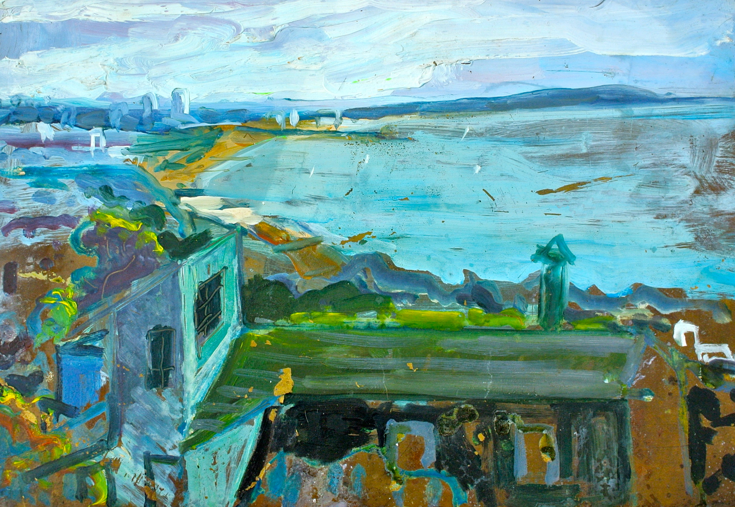 Urban Water Environment (Painting by Martha E. Holden)